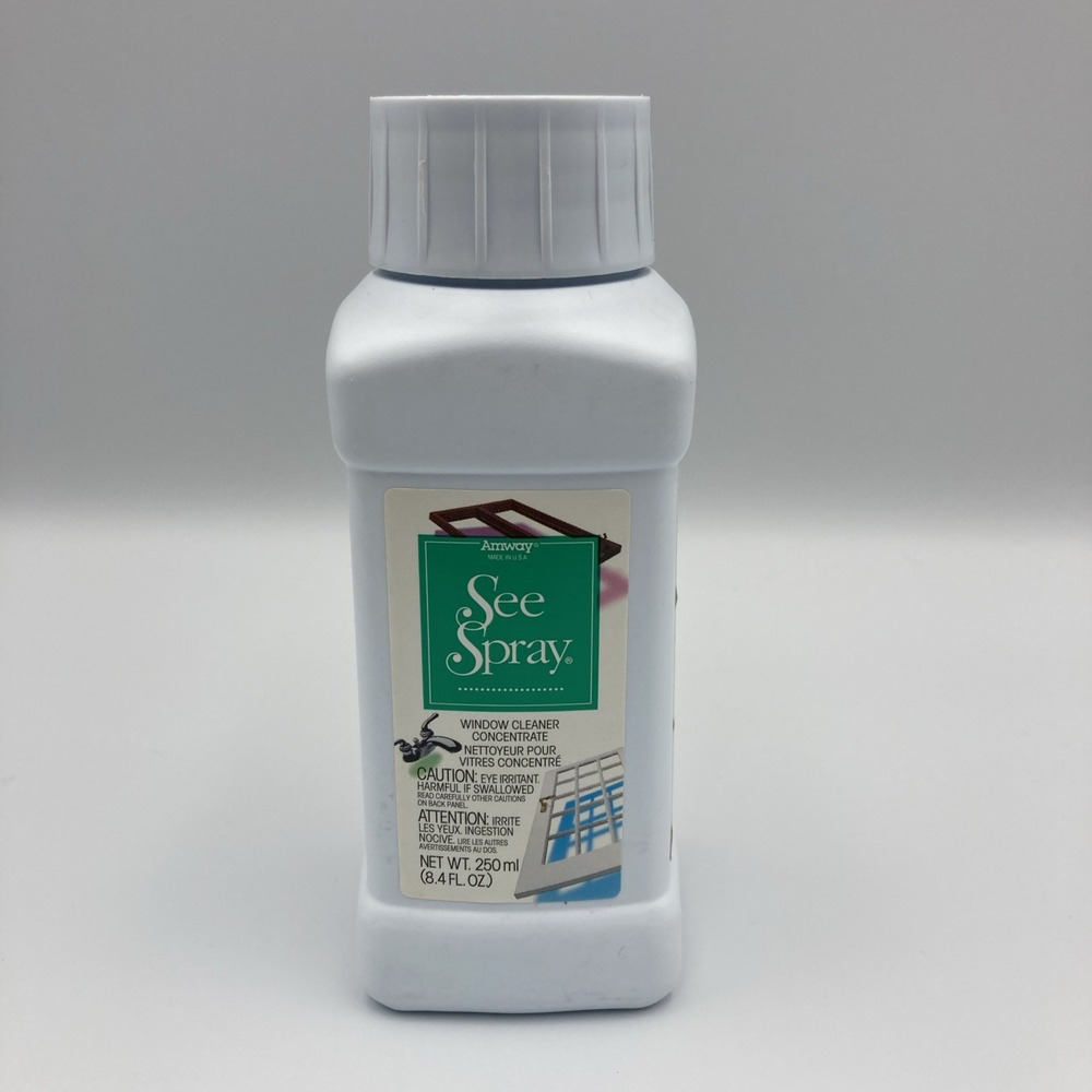 Amway See Spray Glass Window Cleaner‎ Concentrate NOS 1996 USA 250 ml